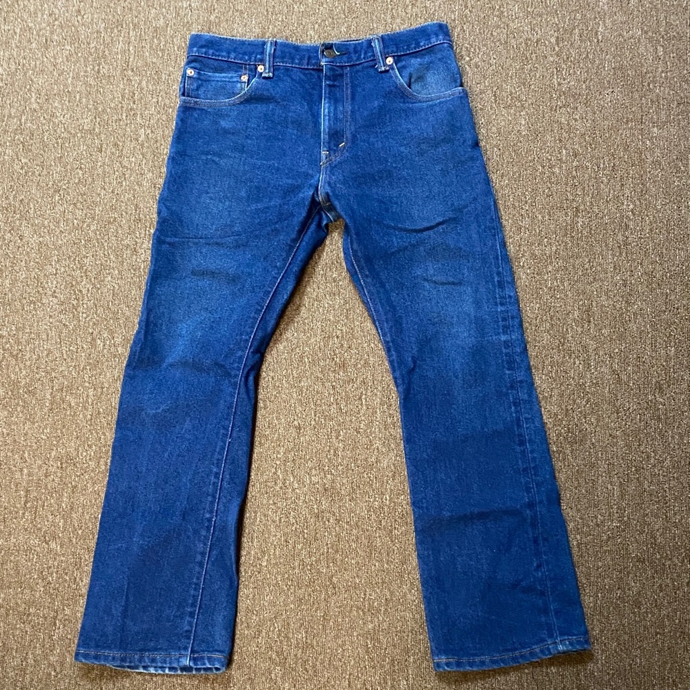 Classic womens Blue Straight-Leg Jeans